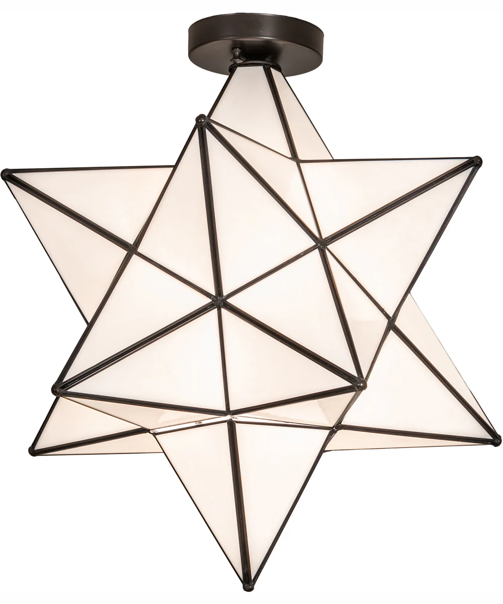 18" Wide Moravian Star Flushmount - Image 2