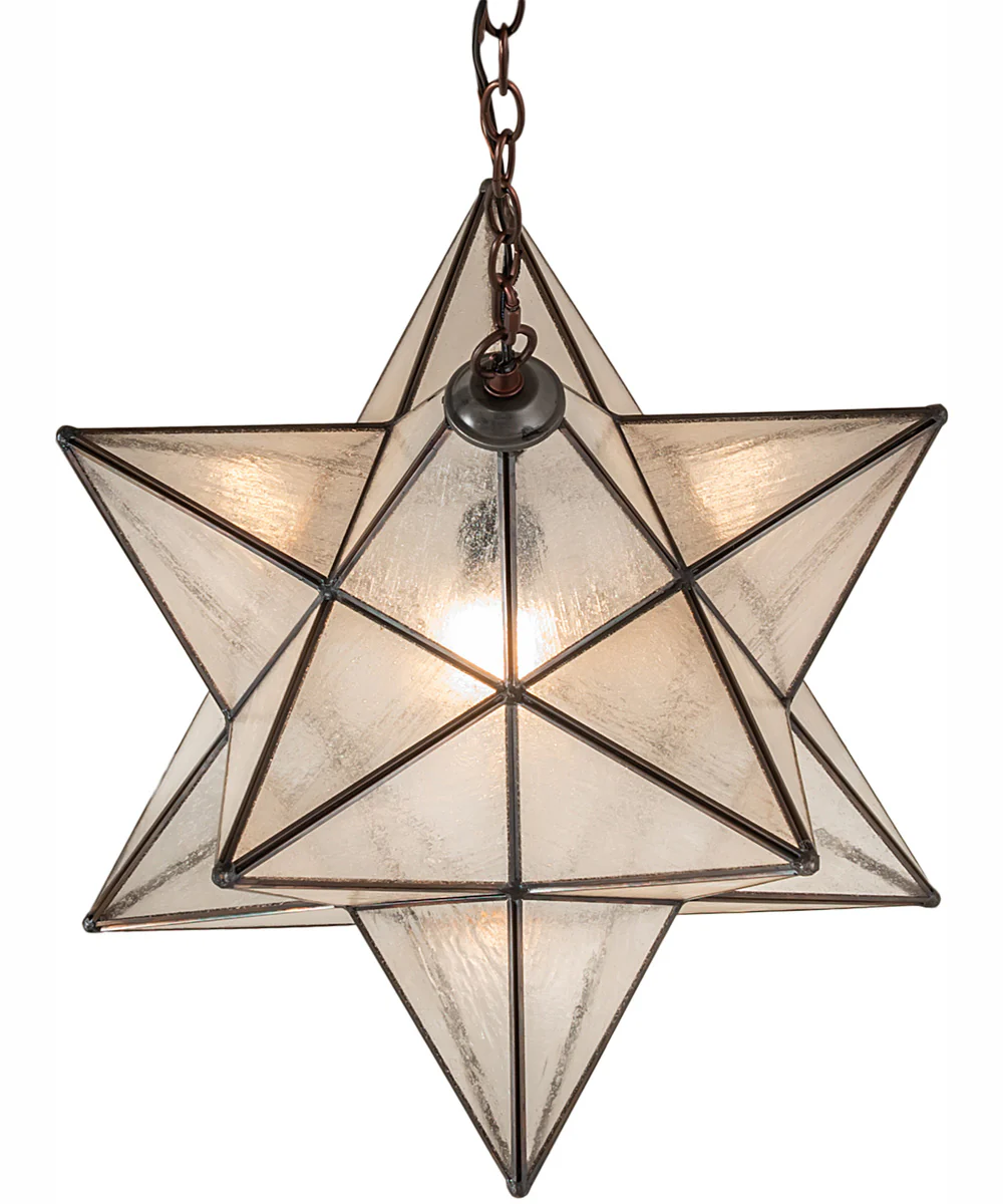 18" Wide Moravian Star Pendant - Image 4