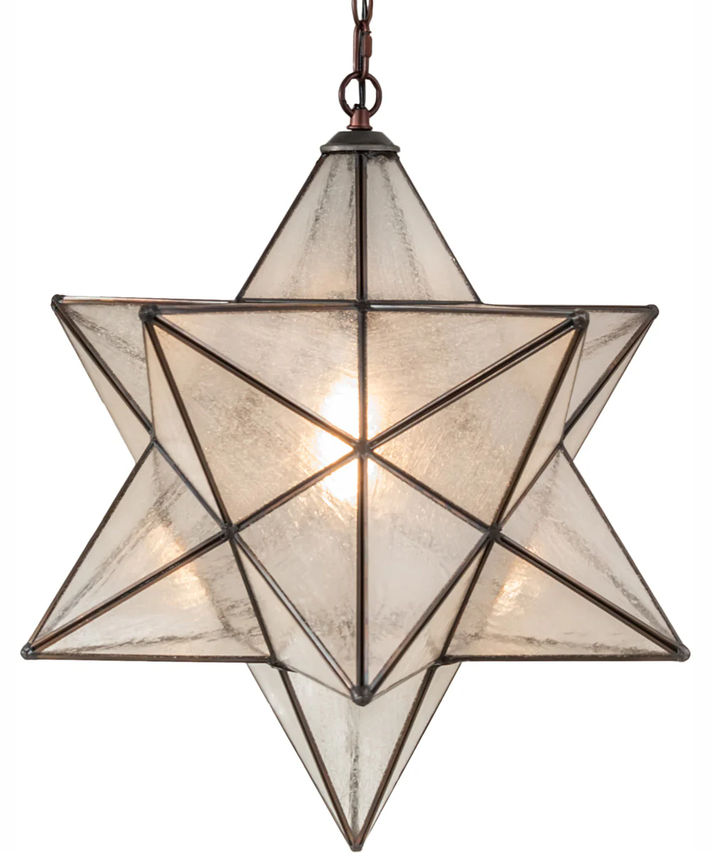 18" Wide Moravian Star Pendant - Image 5