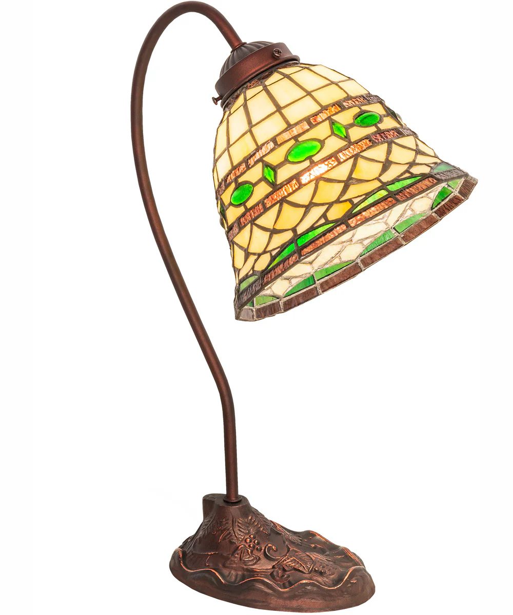 18" Wide Tiffany Roman Desk Lamp - Image 2