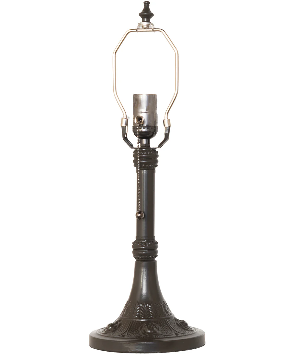 19" High Tiffany Jeweled Peacock Accent Lamp - Image 4