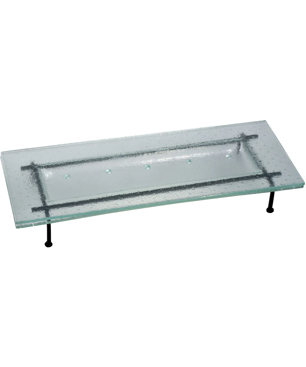 2.5 Inch H Fused Glass Candle Holder (Candles Not Included)