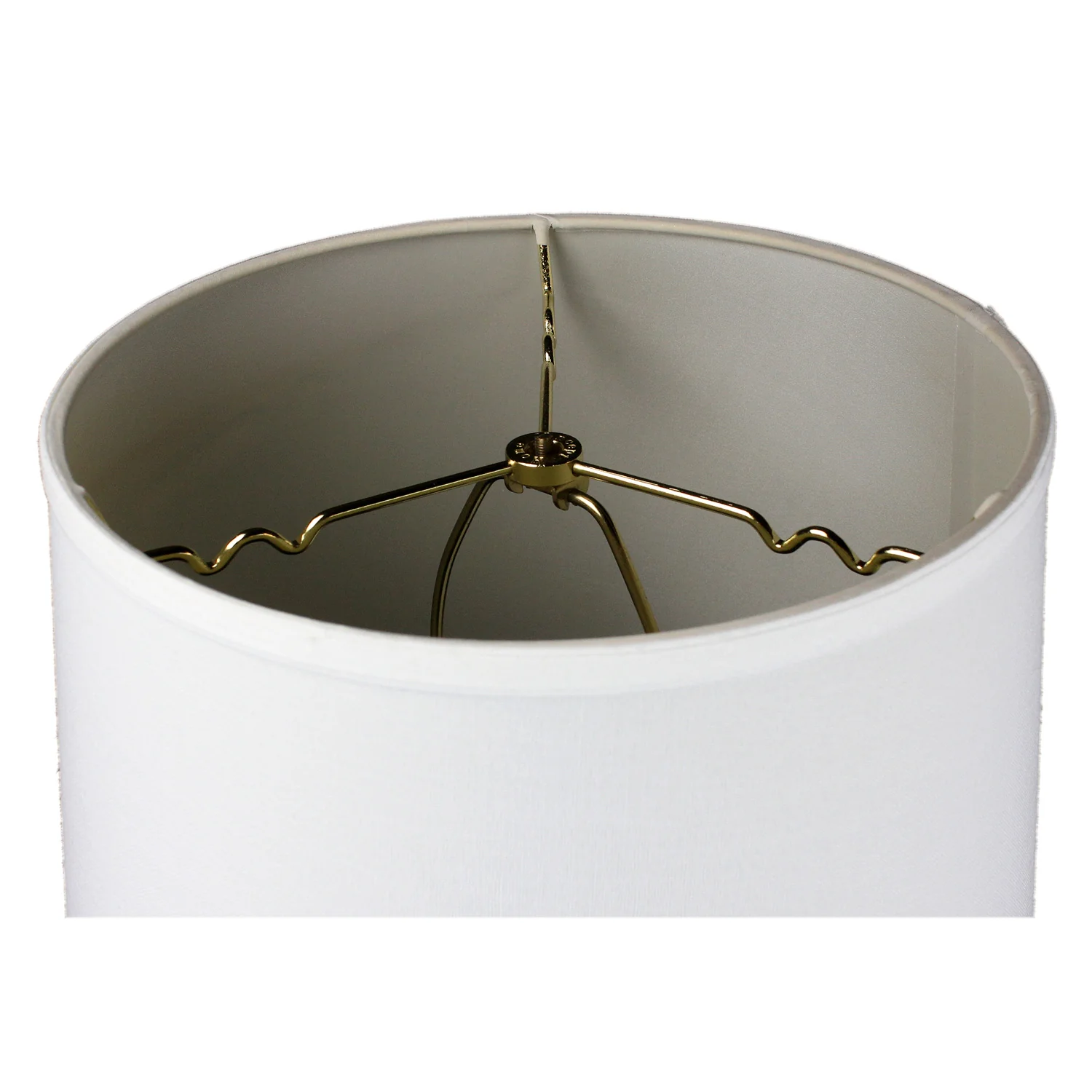 2 Light Swag Plug-In Pendant 14"w White Linen with Diffuser, Black Cord - Image 3