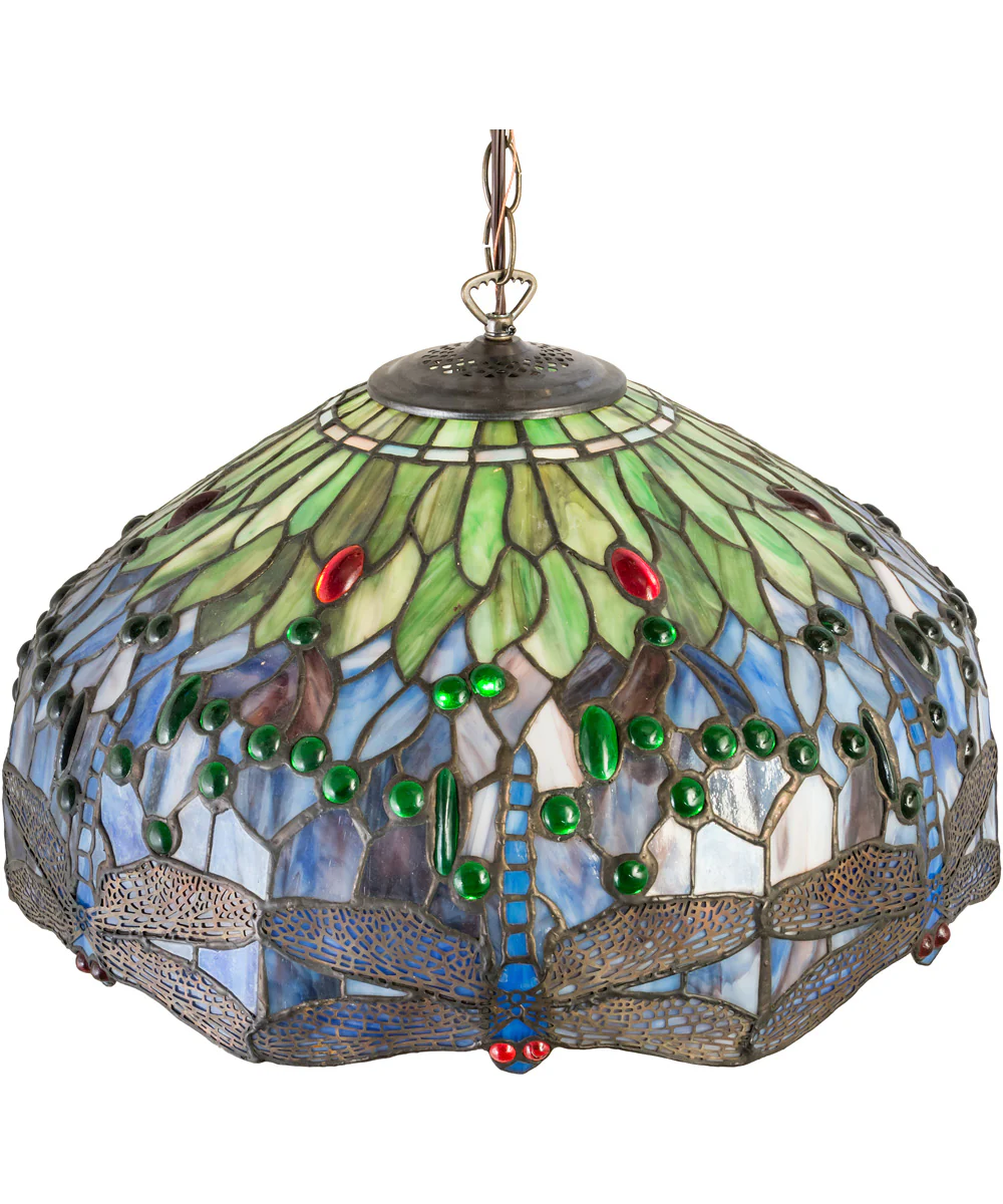 20" Wide Dragonfly Pendant - Image 5