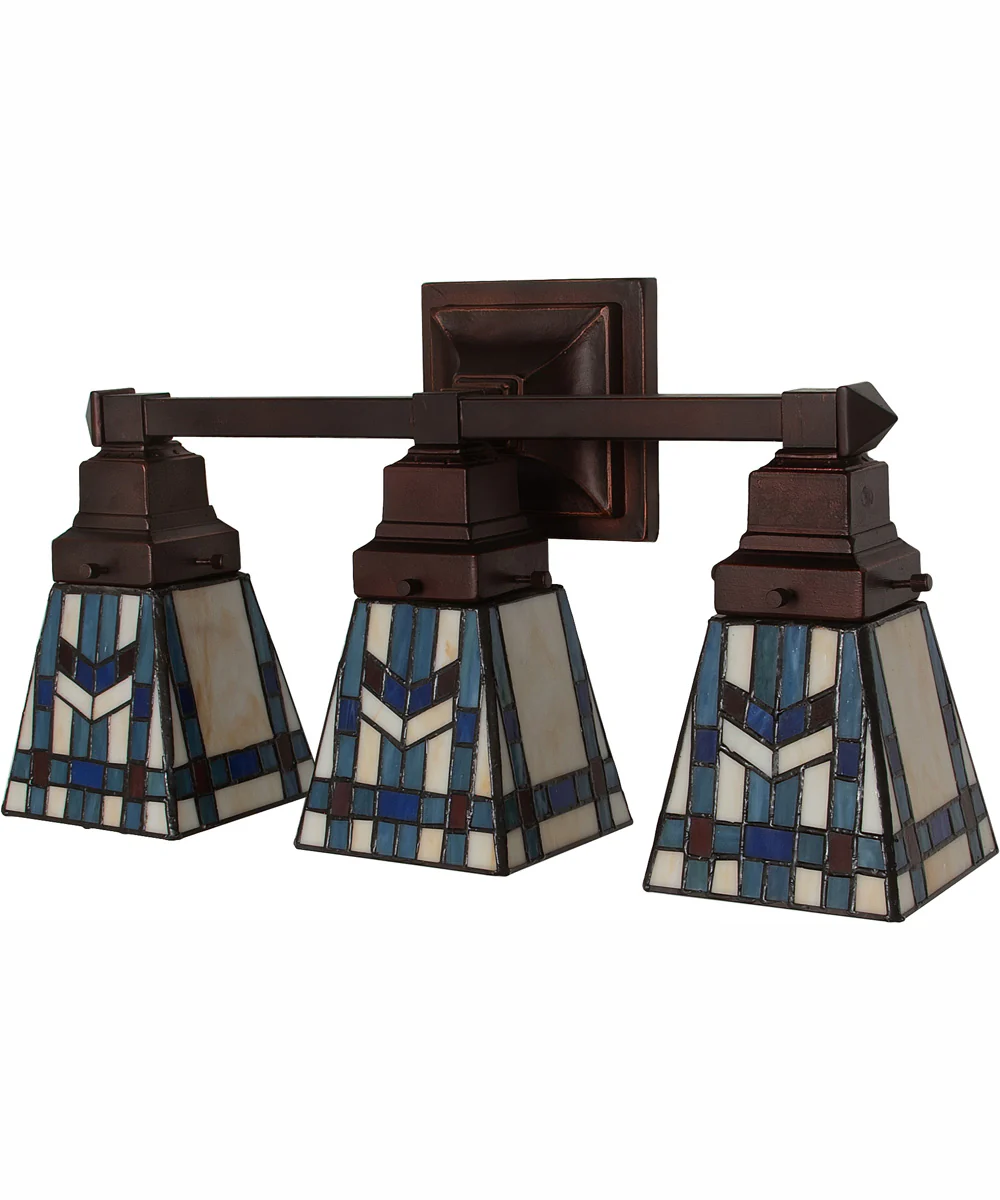 20" Wide Prairie Wheat 3 Light Vanity - Image 3