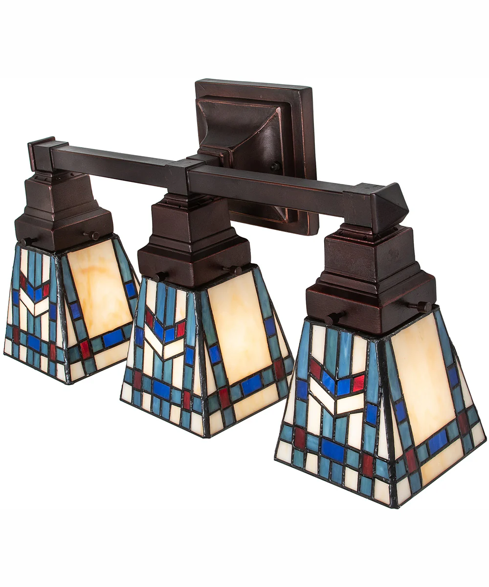 20" Wide Prairie Wheat 3 Light Vanity - Image 4