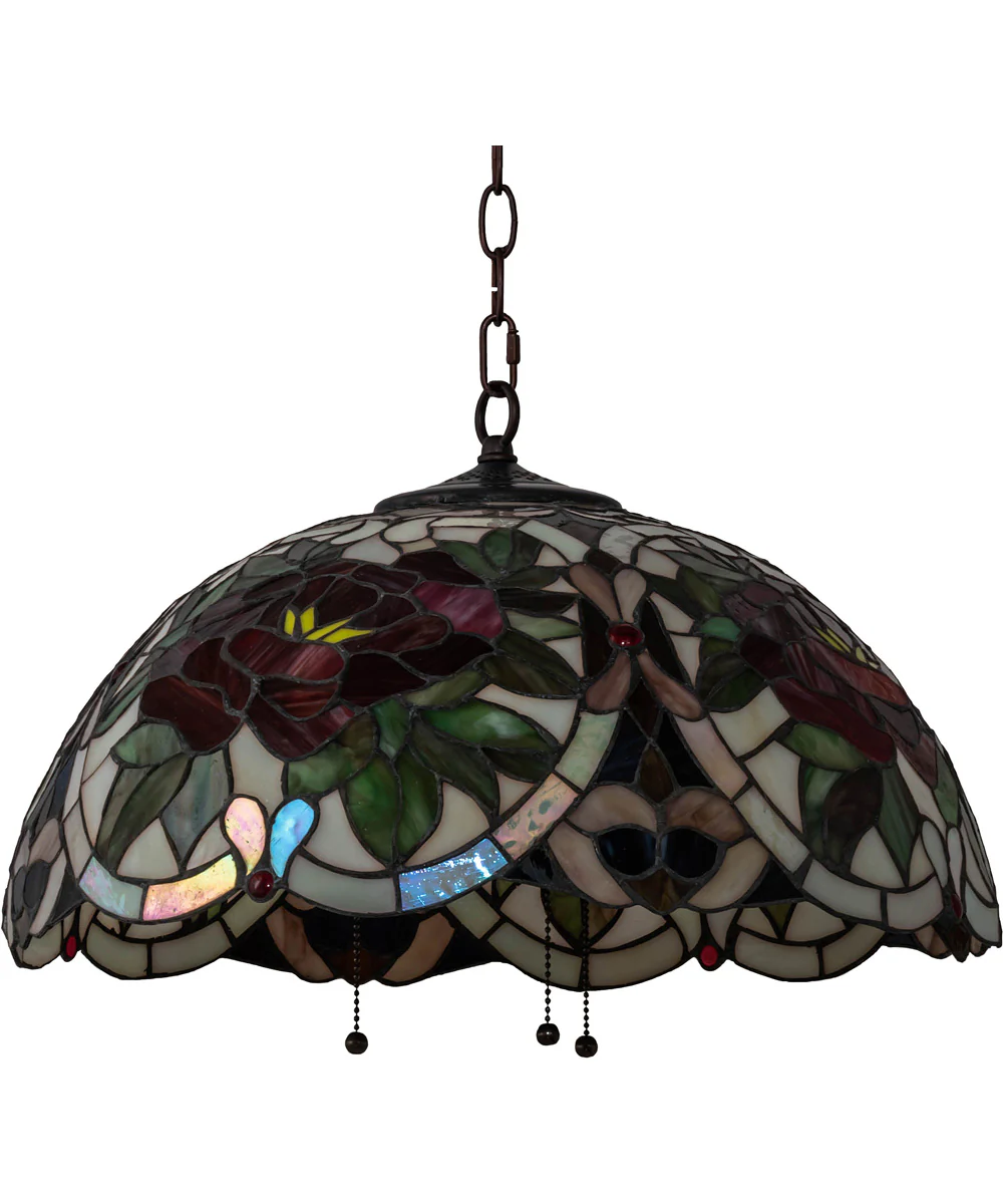 20" Wide Renaissance Rose Pendant - Image 2