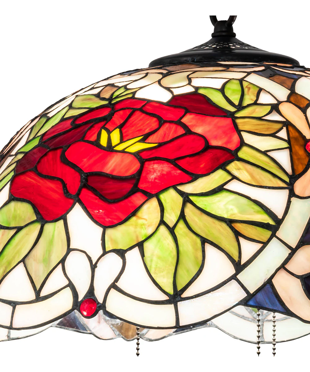 20" Wide Renaissance Rose Pendant - Image 6