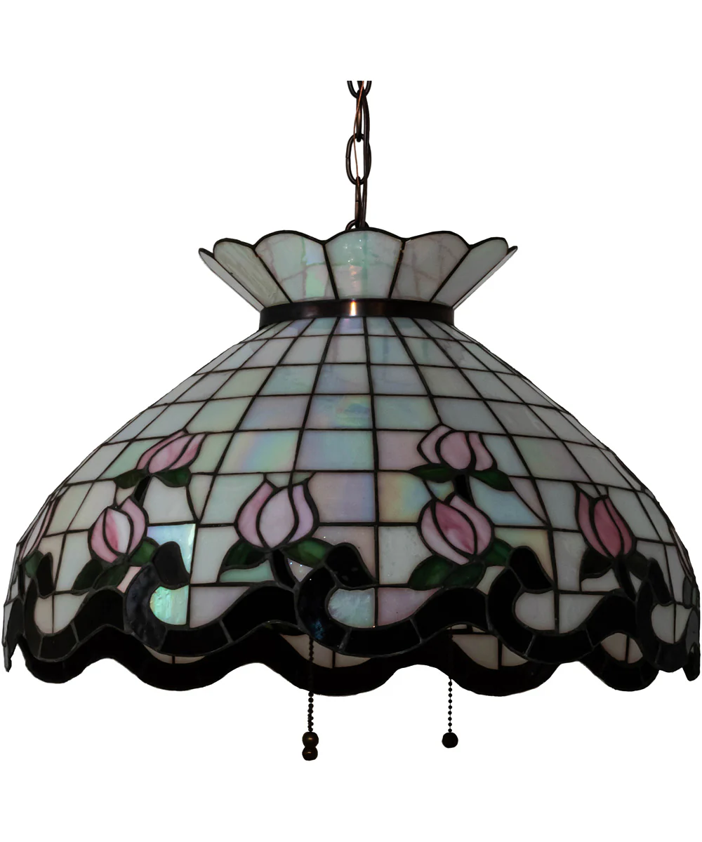 20" Wide Roseborder Pendant - Image 2