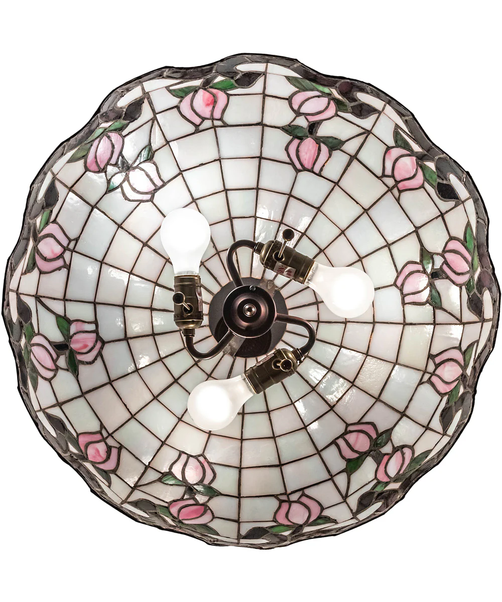 20" Wide Roseborder Pendant - Image 4