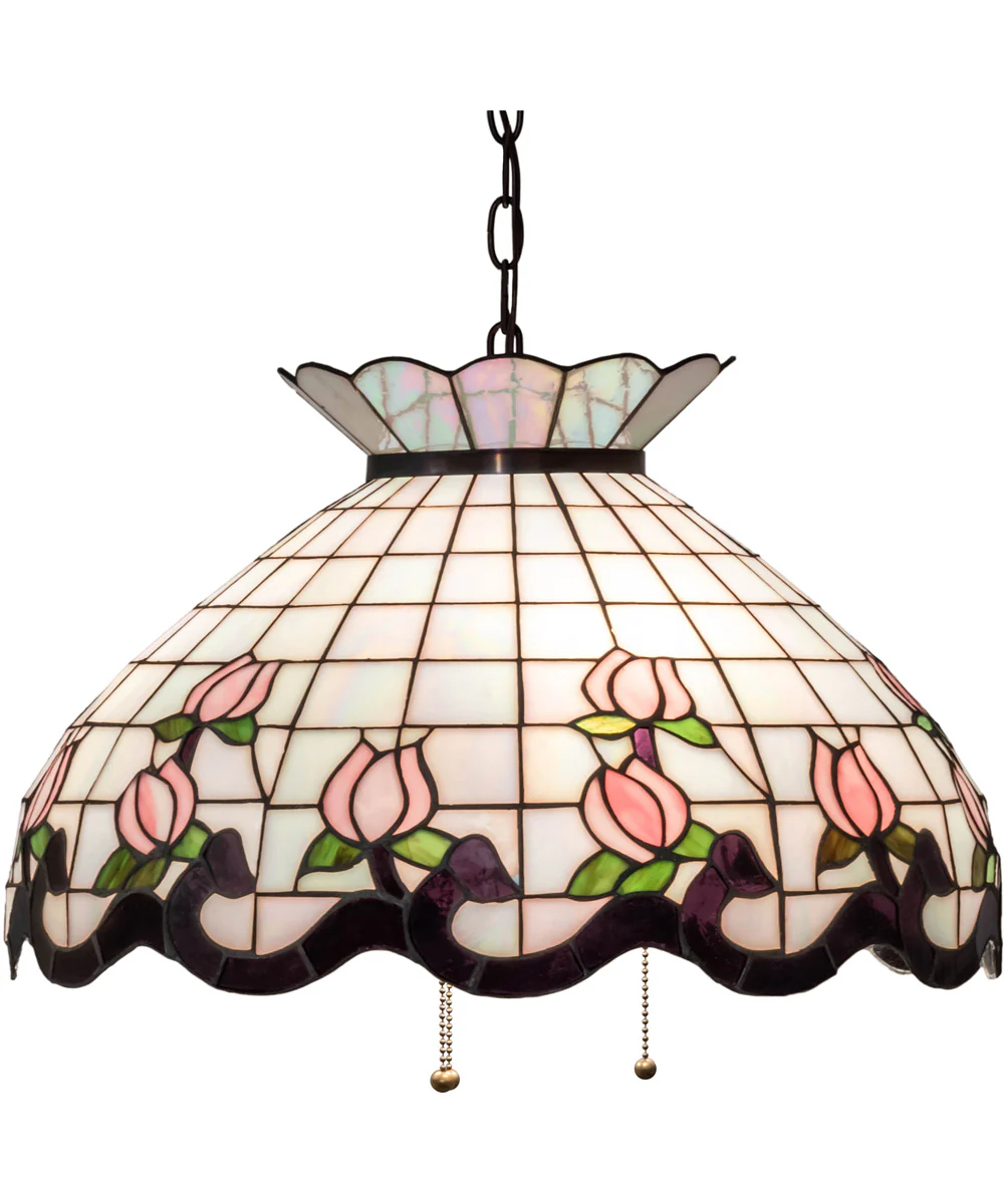 20" Wide Roseborder Pendant - Image 8