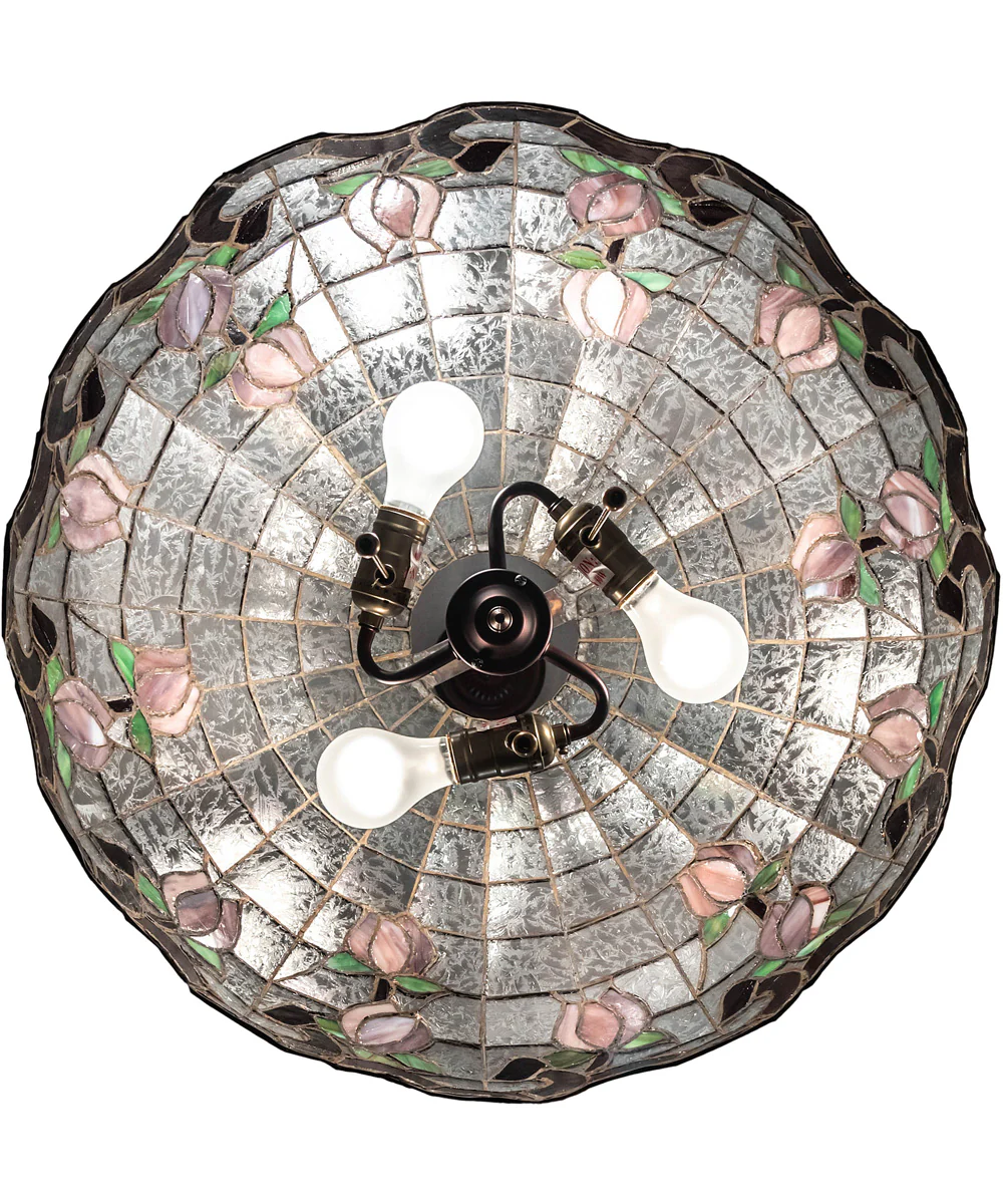 20" Wide Roseborder Pendant - Image 4