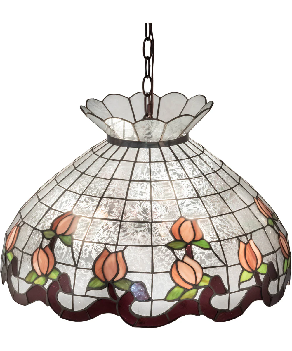 20" Wide Roseborder Pendant - Image 5