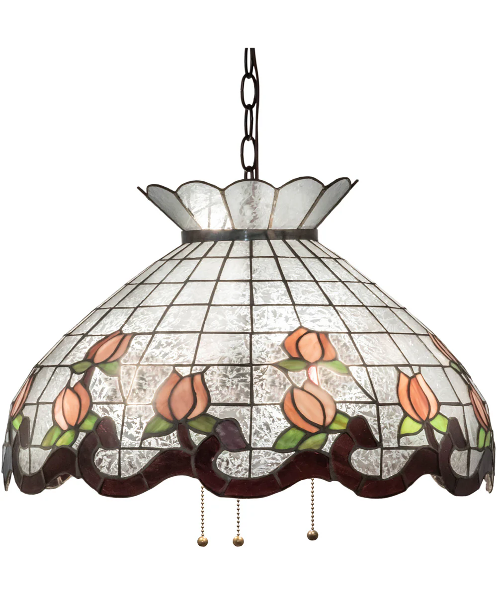 20" Wide Roseborder Pendant - Image 9