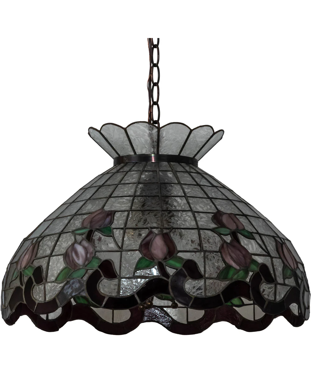 20" Wide Roseborder Pendant - Image 2