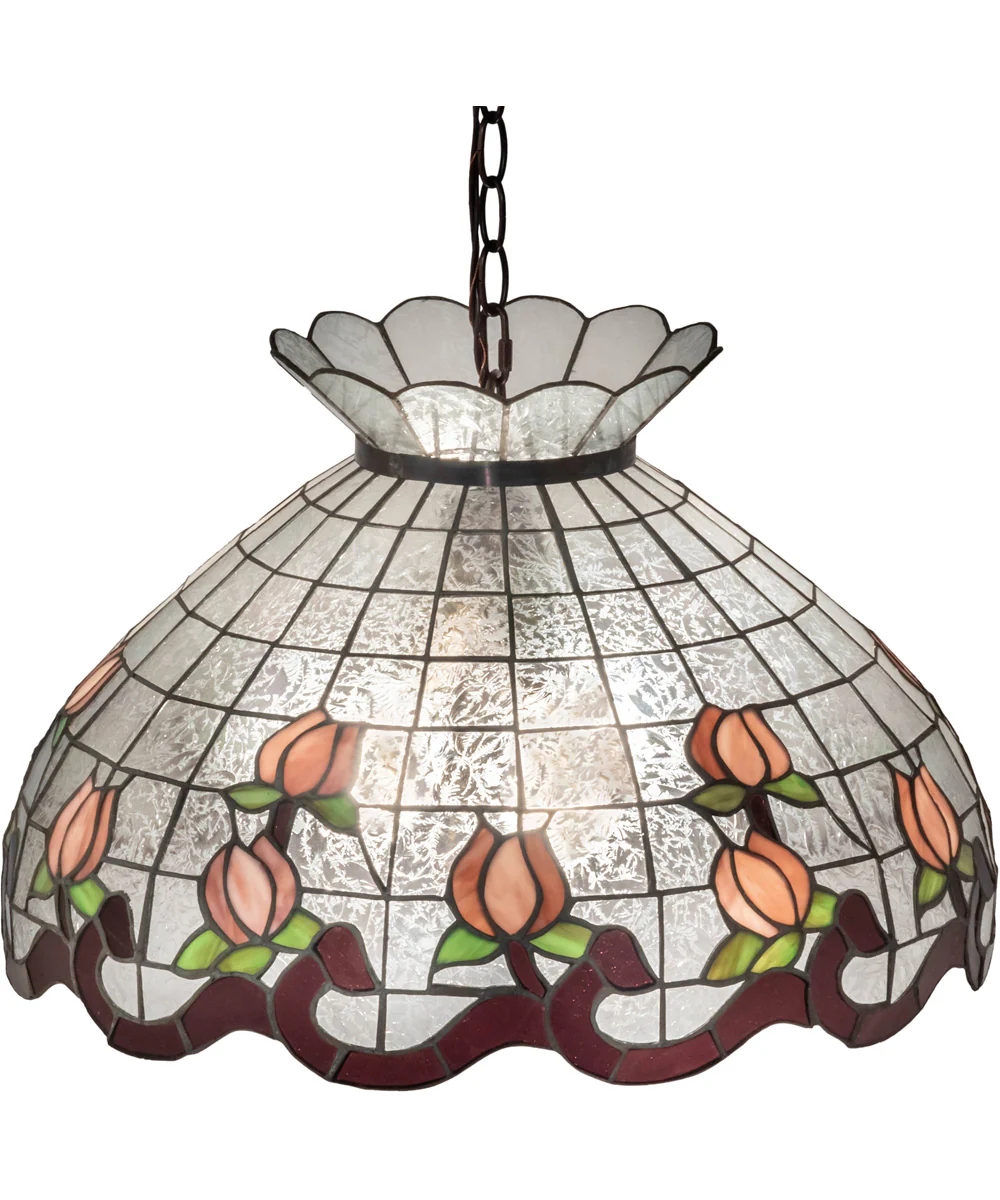 20" Wide Roseborder Pendant - Image 5