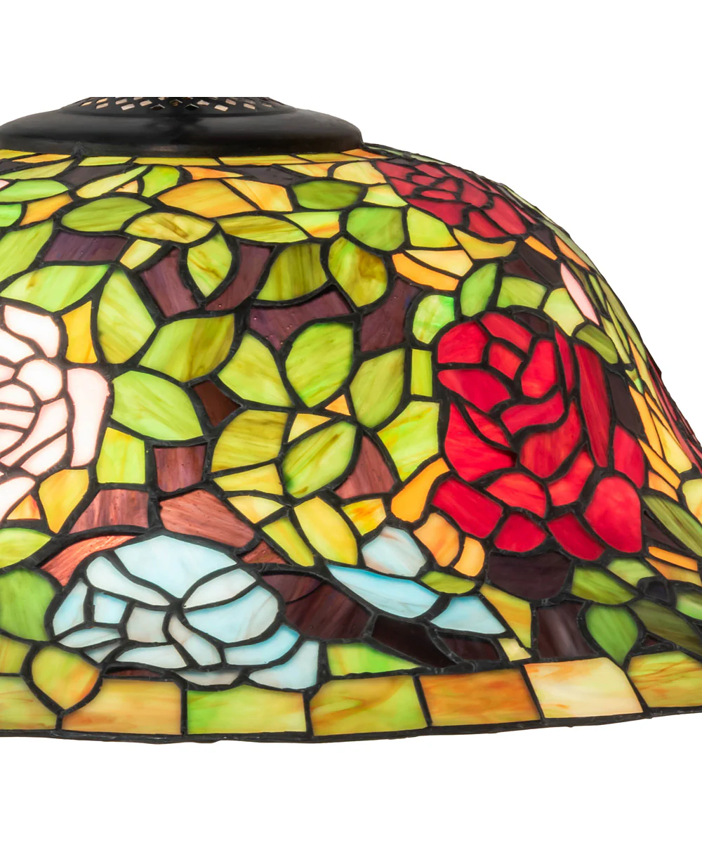 20" Wide Tiffany Rosebush Pendant - Image 3