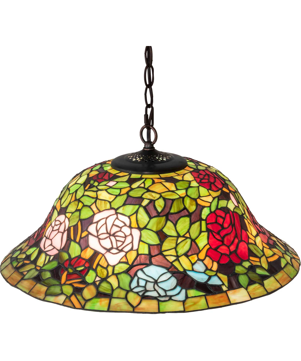 20" Wide Tiffany Rosebush Pendant - Image 5