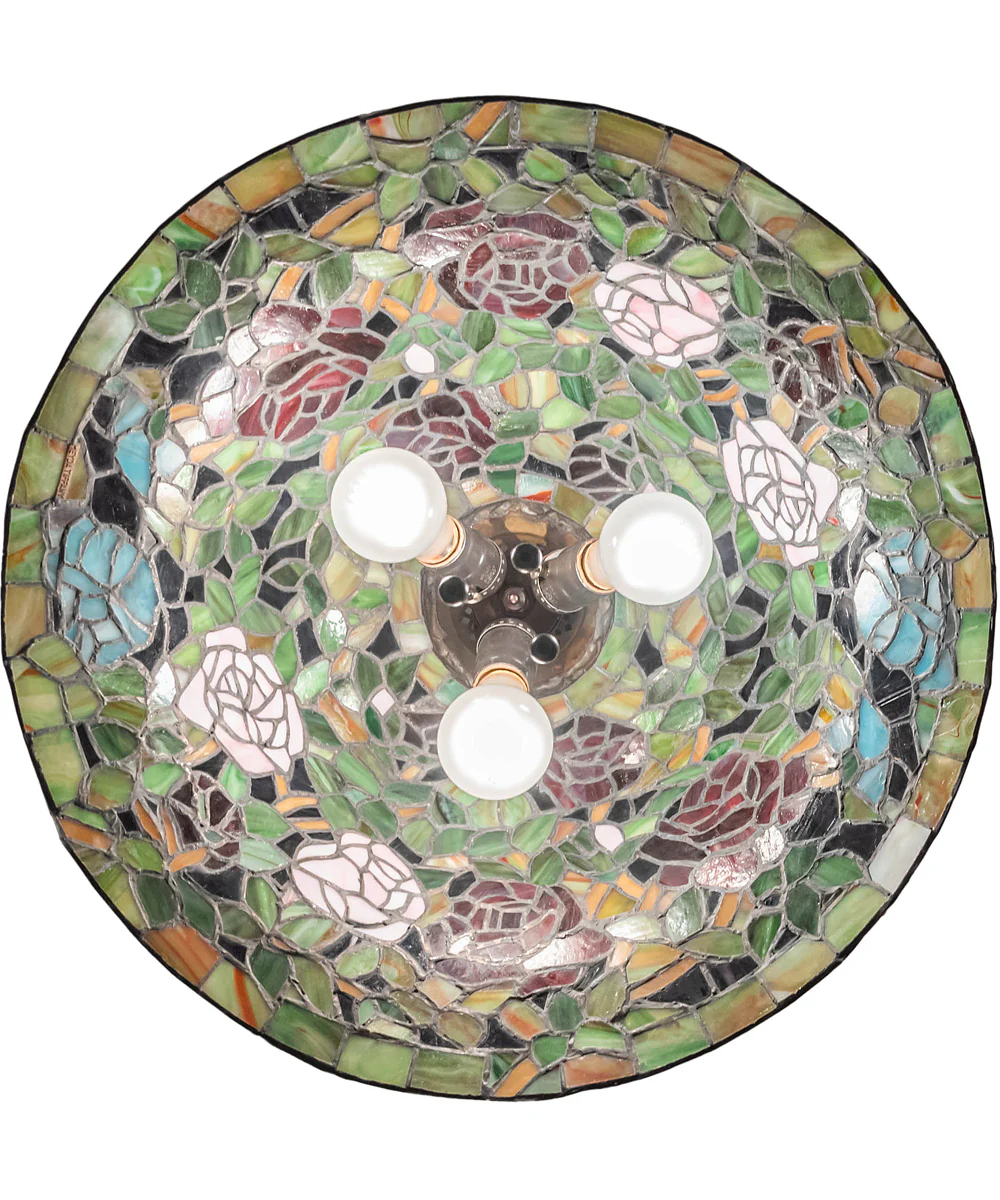 20" Wide Tiffany Rosebush Pendant - Image 7