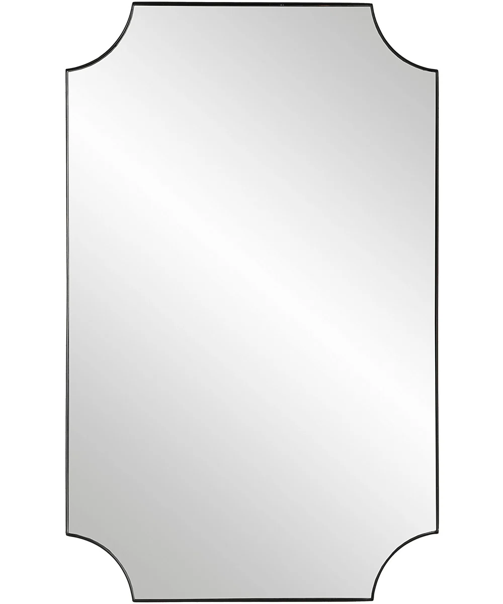 20x32" Wall Mirror in Satin Black
