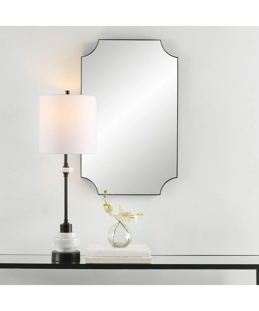 20x32" Wall Mirror in Satin Black - Image 5