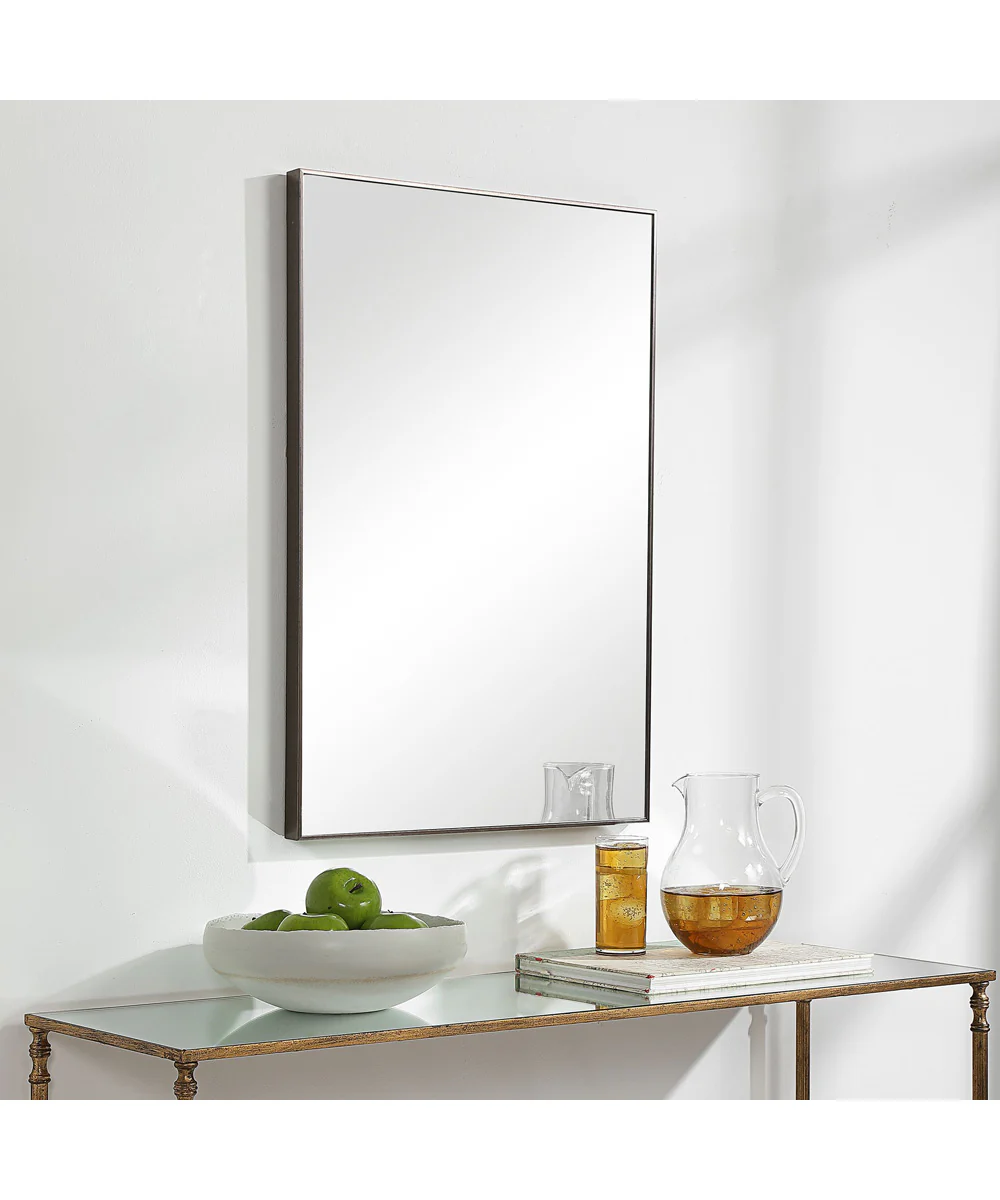 21x31" Wall Mirror in Gunmetal - Image 3