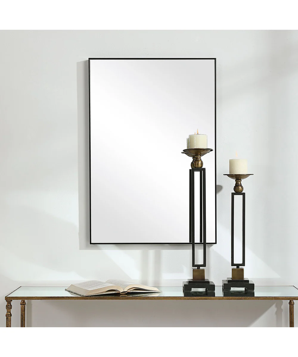 21x31" Wall Mirror with Black Frame - Image 2