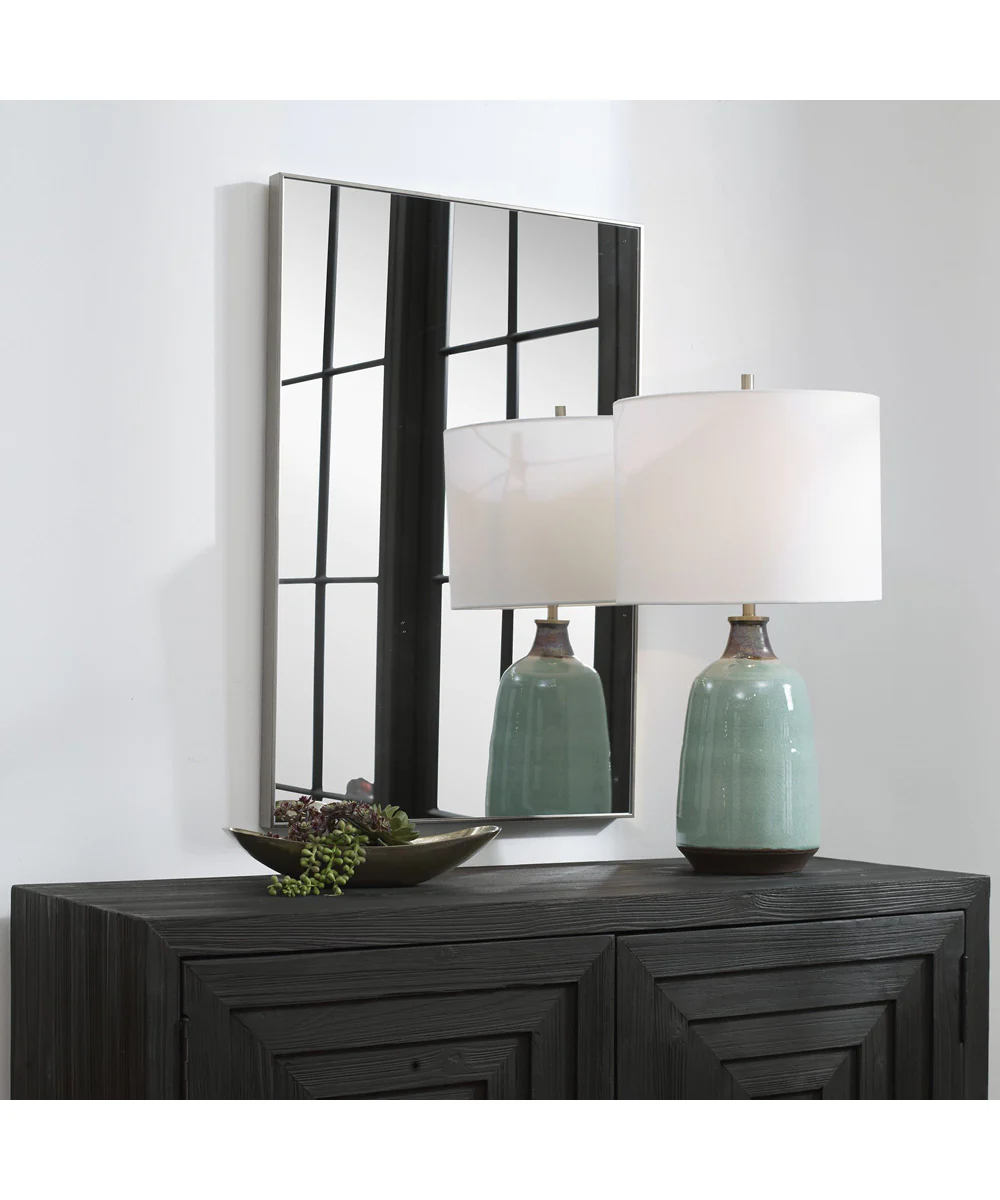 21x31" Wall Mirror with Silver Finish - Image 3