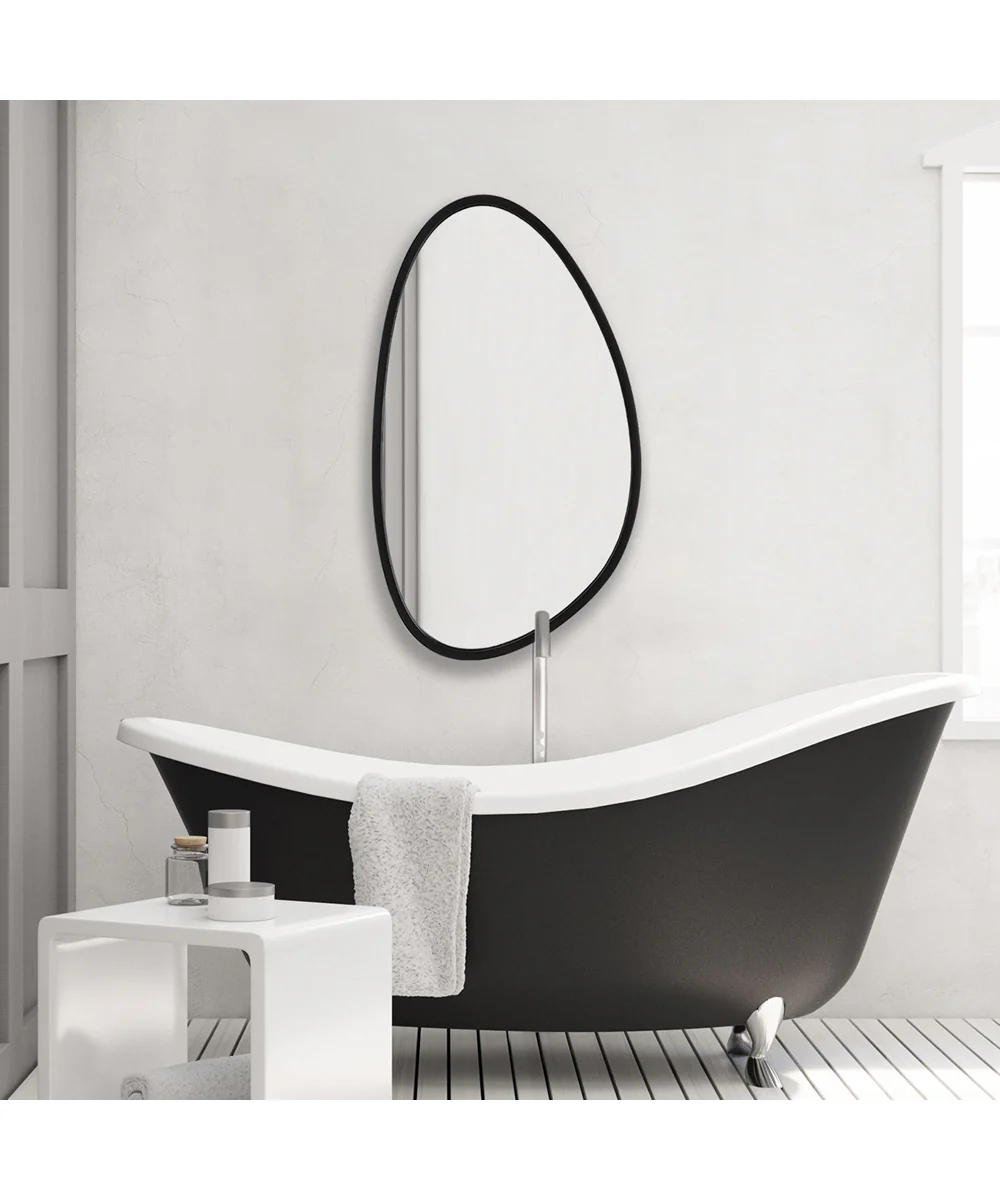 21x36" Wall Mirror Matte Black - Image 12