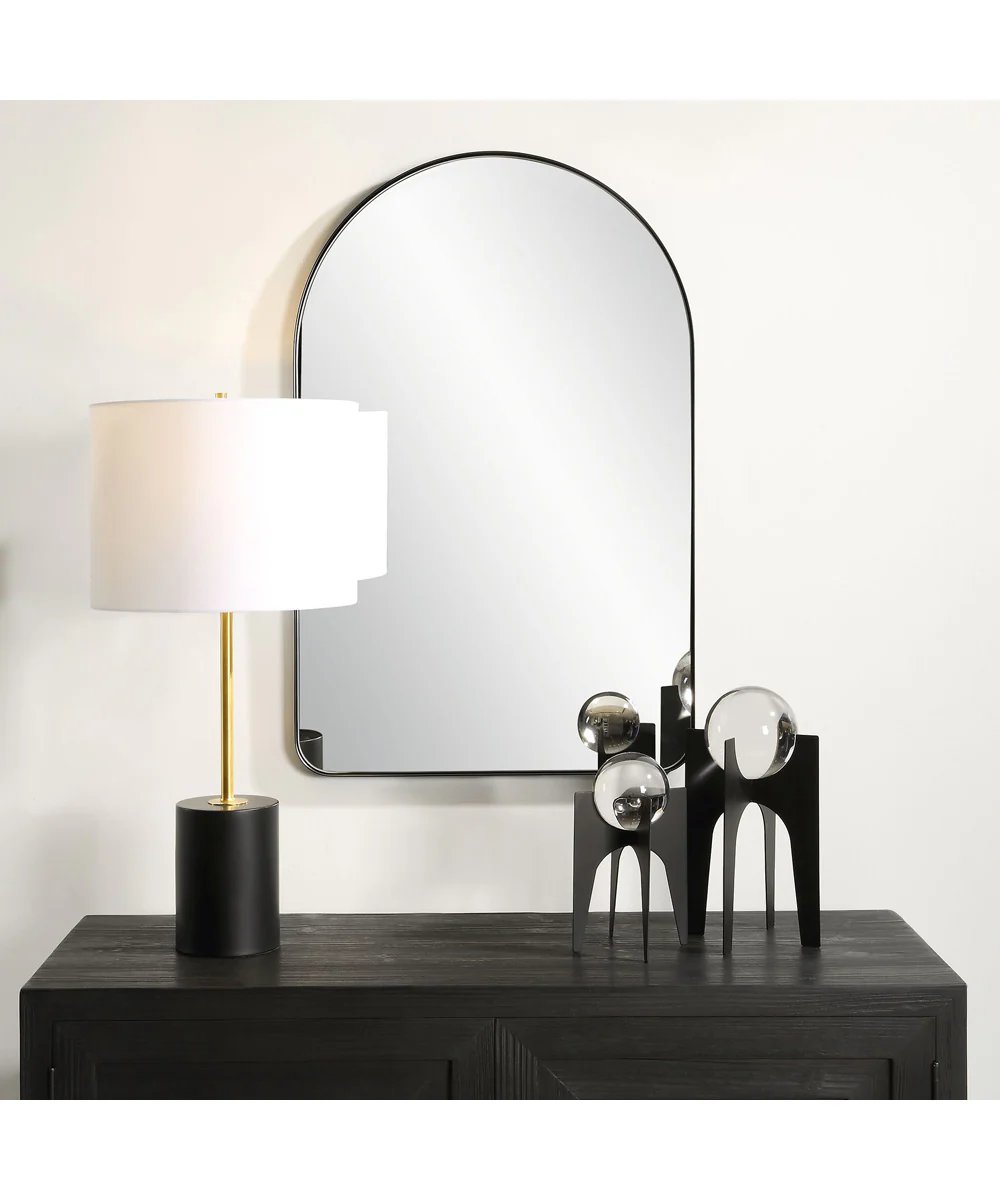 22x34" Wall Mirror in Satin Black - Image 2
