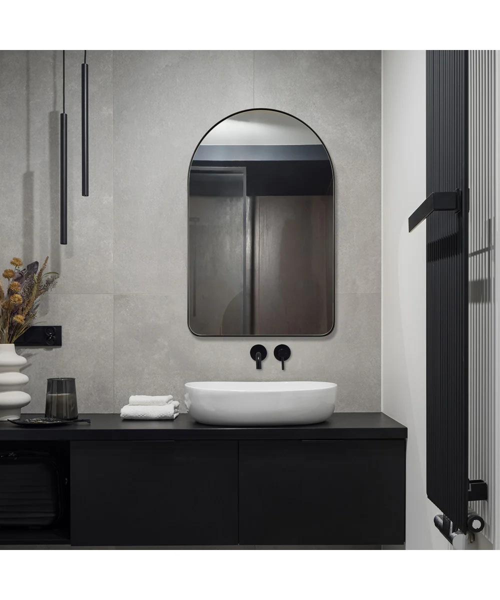 22x34" Wall Mirror in Satin Black - Image 5