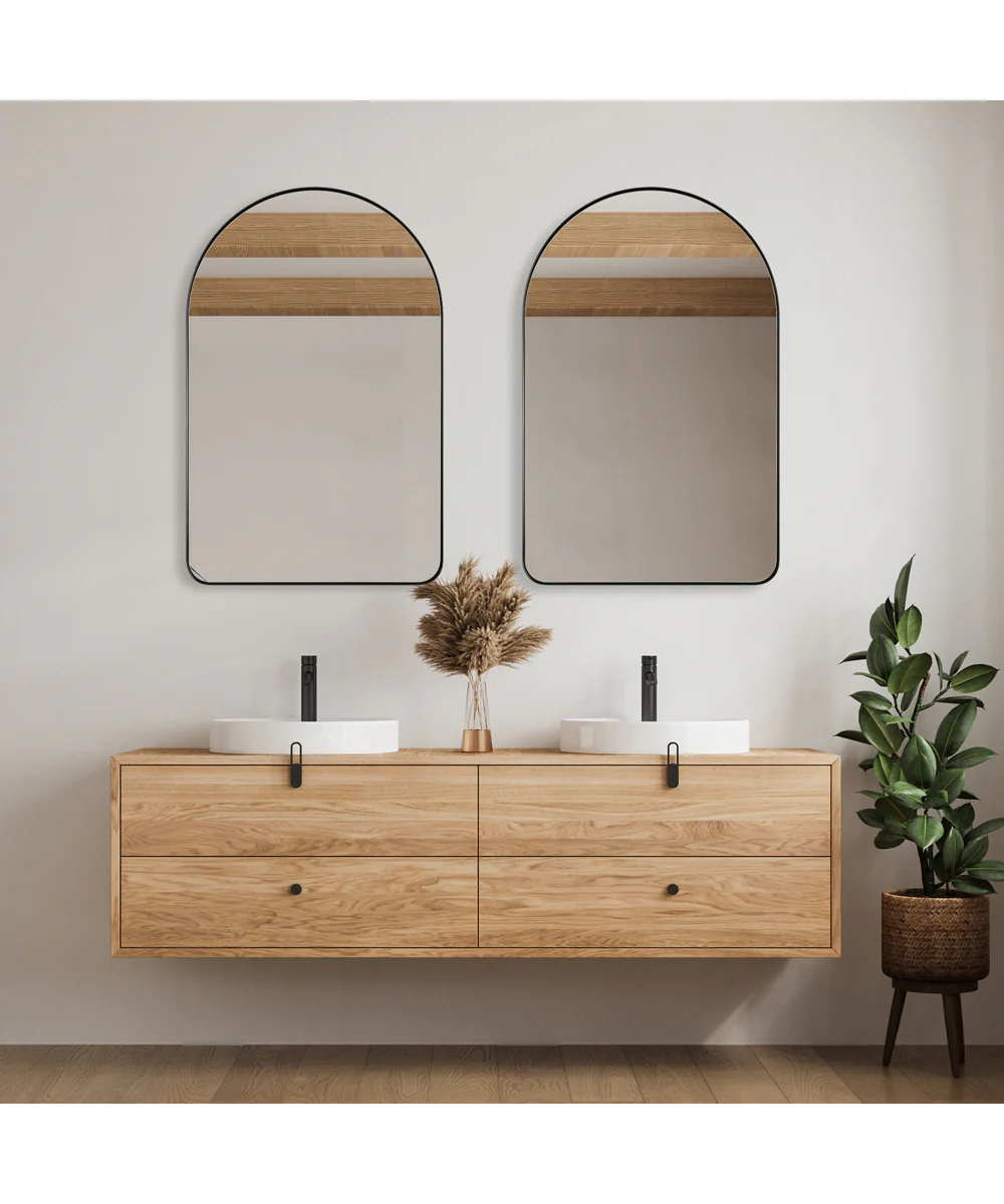 22x34" Wall Mirror in Satin Black - Image 7