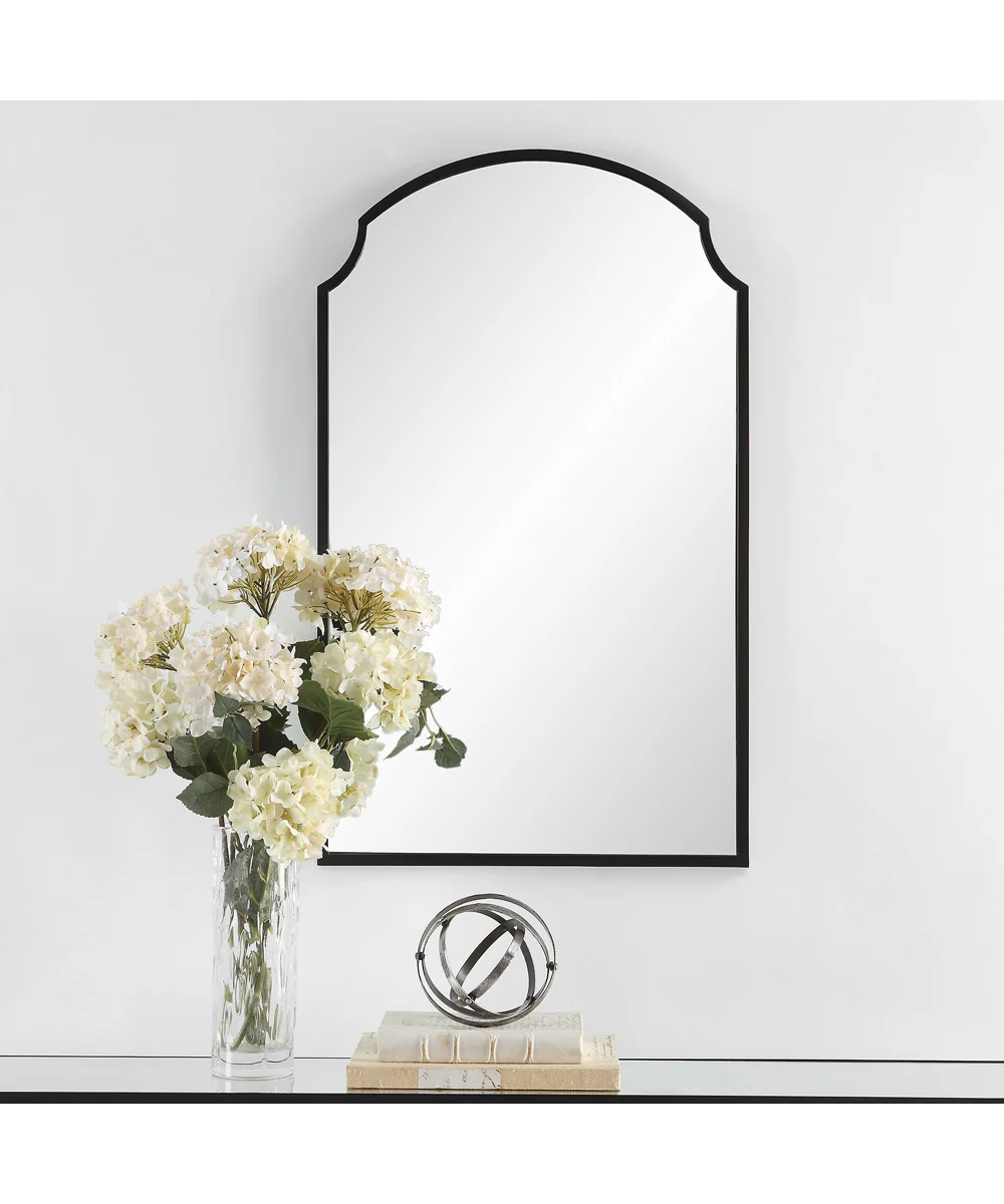 22x36" Wall Mirror in Satin Black - Image 5