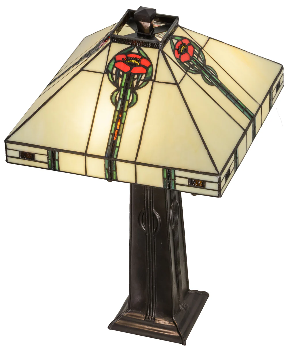 24"H Parker Poppy Table Lamp - Image 5