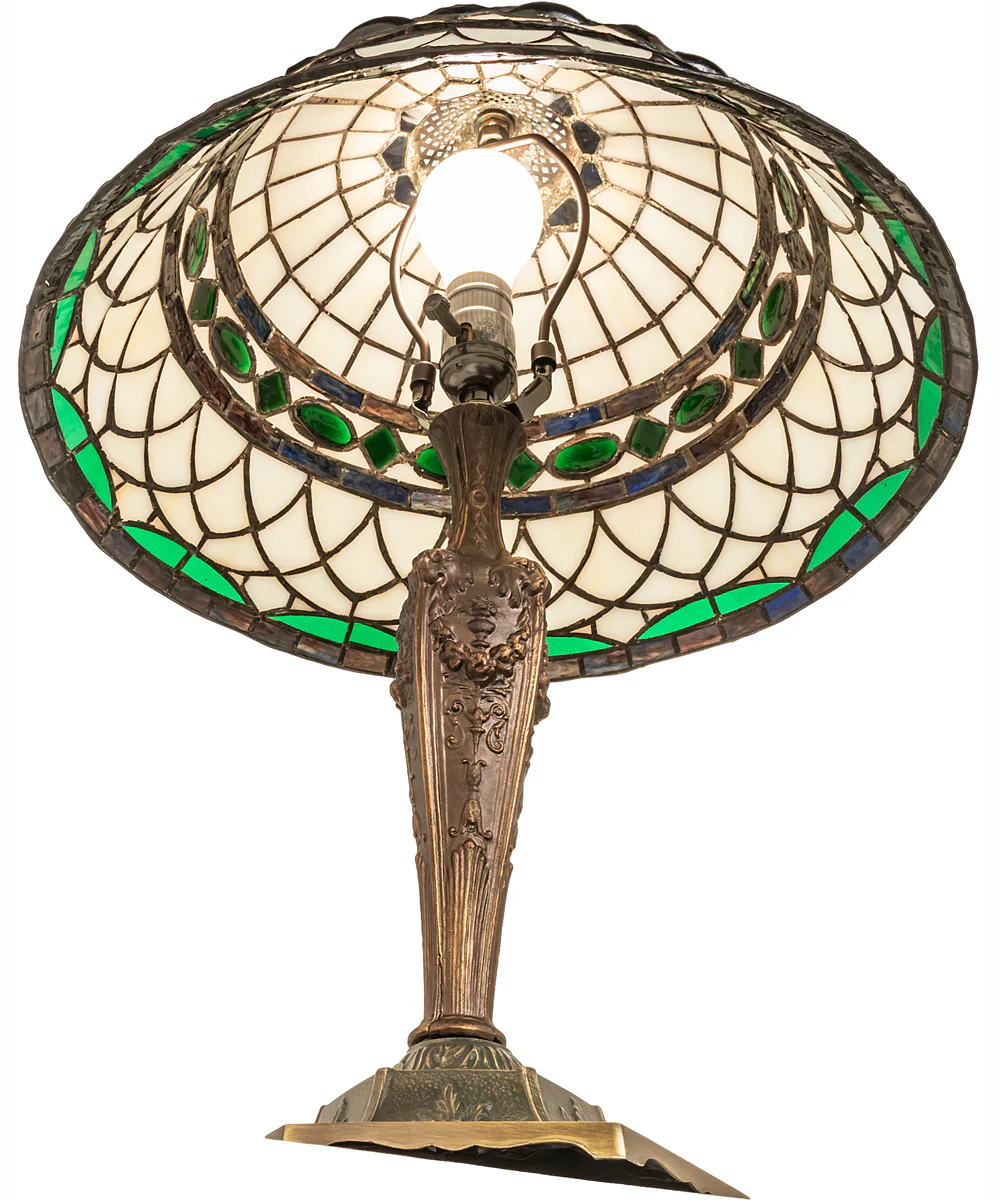 23" High Tiffany Roman Table Lamp - Image 7