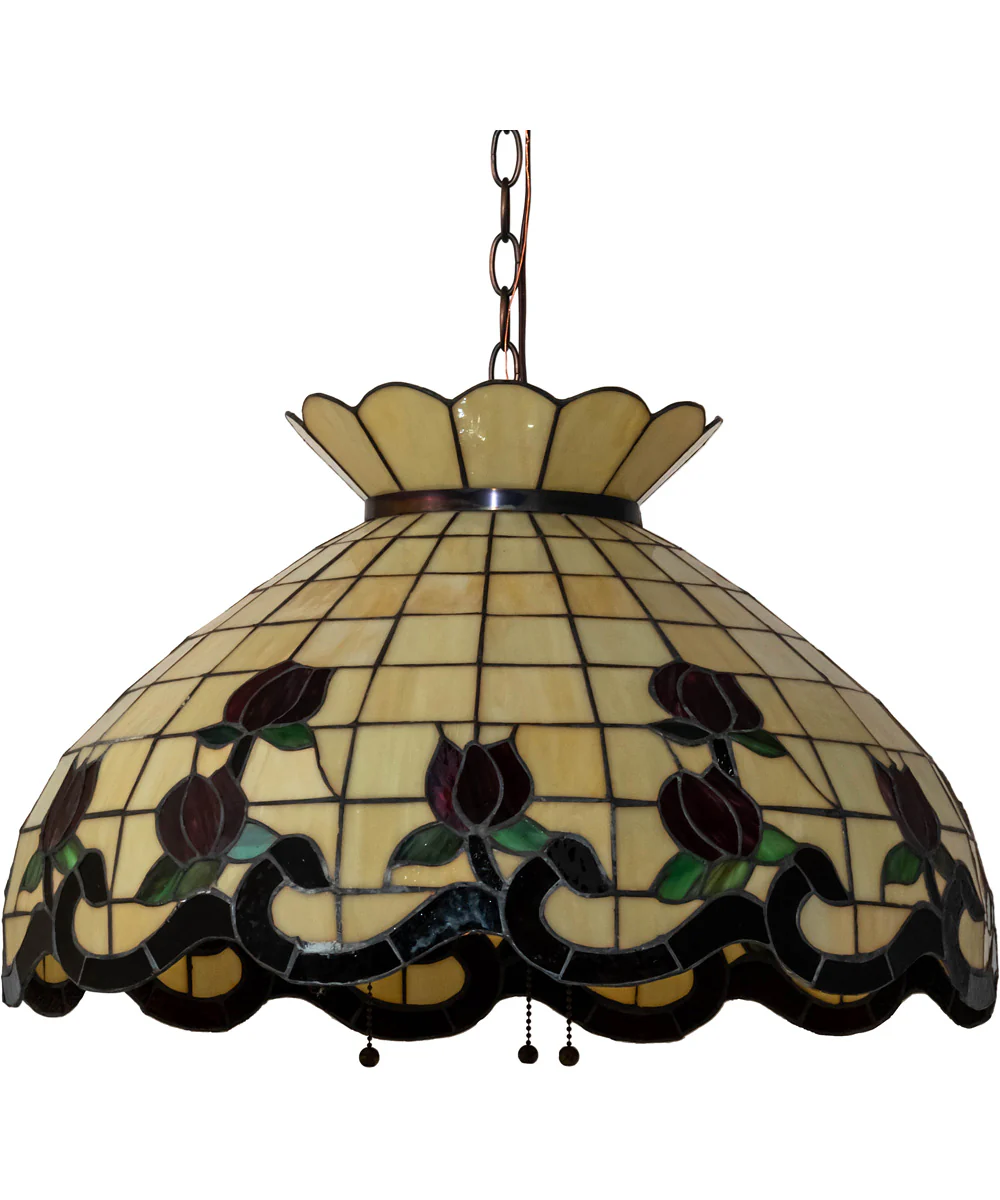 23" Wide Roseborder Pendant - Image 2