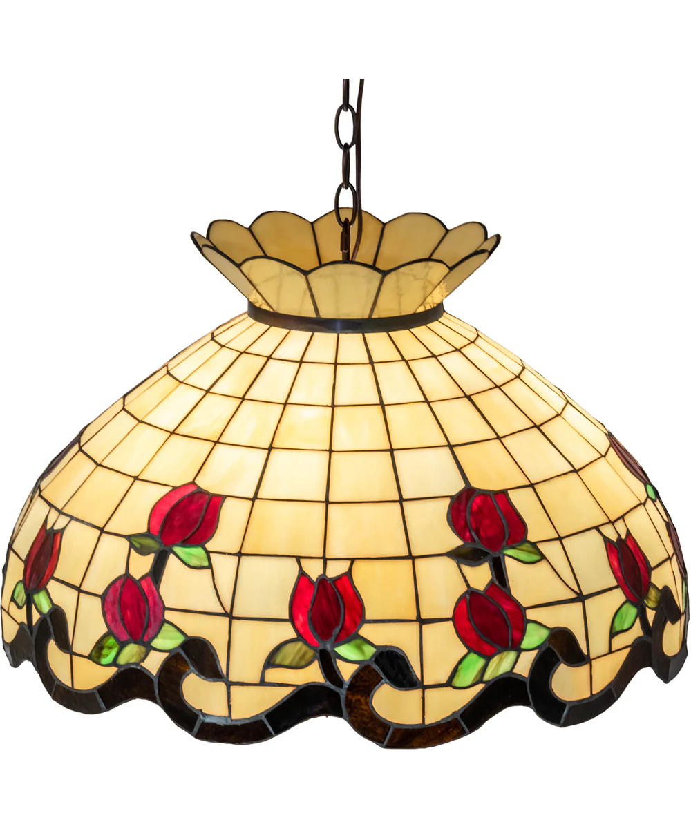 23" Wide Roseborder Pendant - Image 5