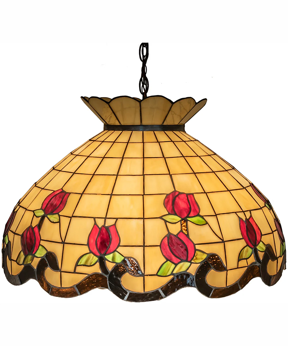23" Wide Roseborder Pendant - Image 2