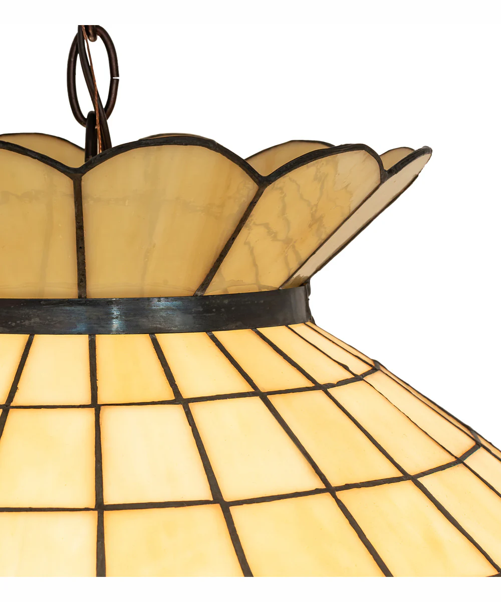 23" Wide Roseborder Pendant - Image 4