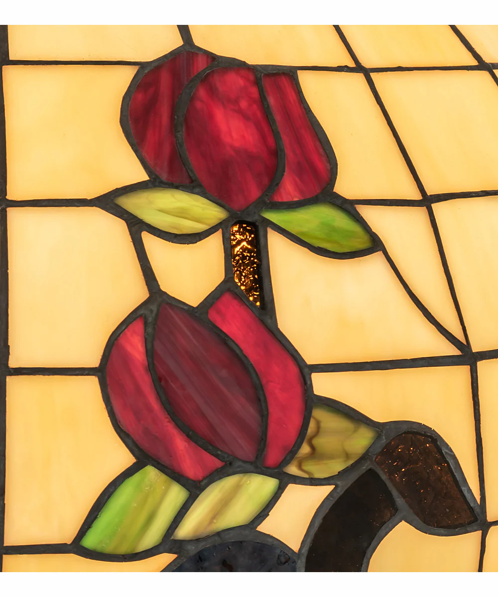 23" Wide Roseborder Pendant - Image 6