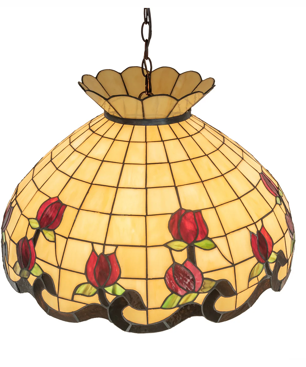 23" Wide Roseborder Pendant - Image 7