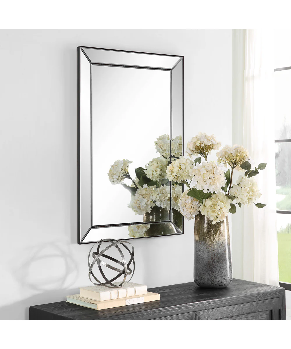 23x34" Wall Mirror in Dark Bronze - Image 3