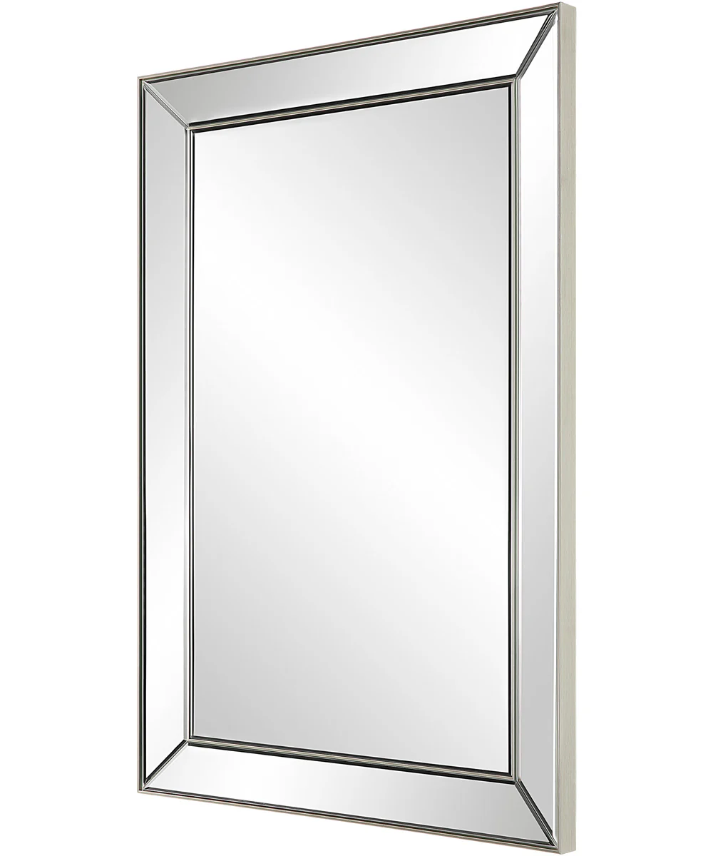 23x34" Wall Mirror in Nickel - Image 4