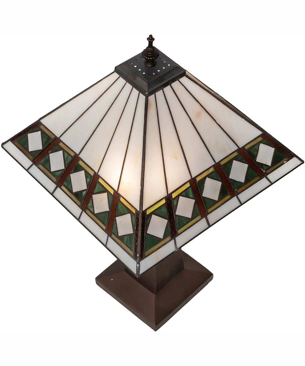 24" High Diamond Band Mission Table Lamp - Image 4