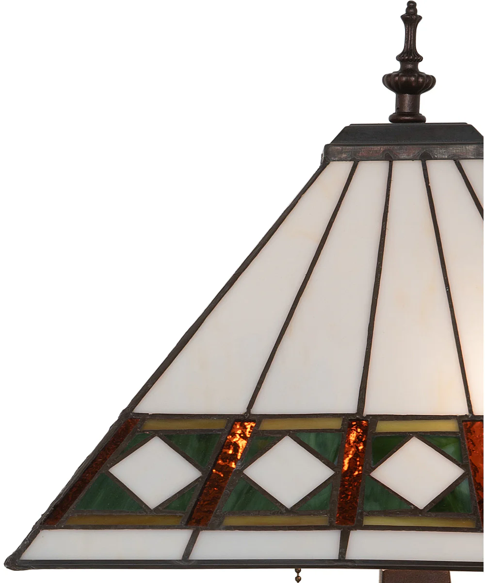 24" High Diamond Band Mission Table Lamp - Image 7