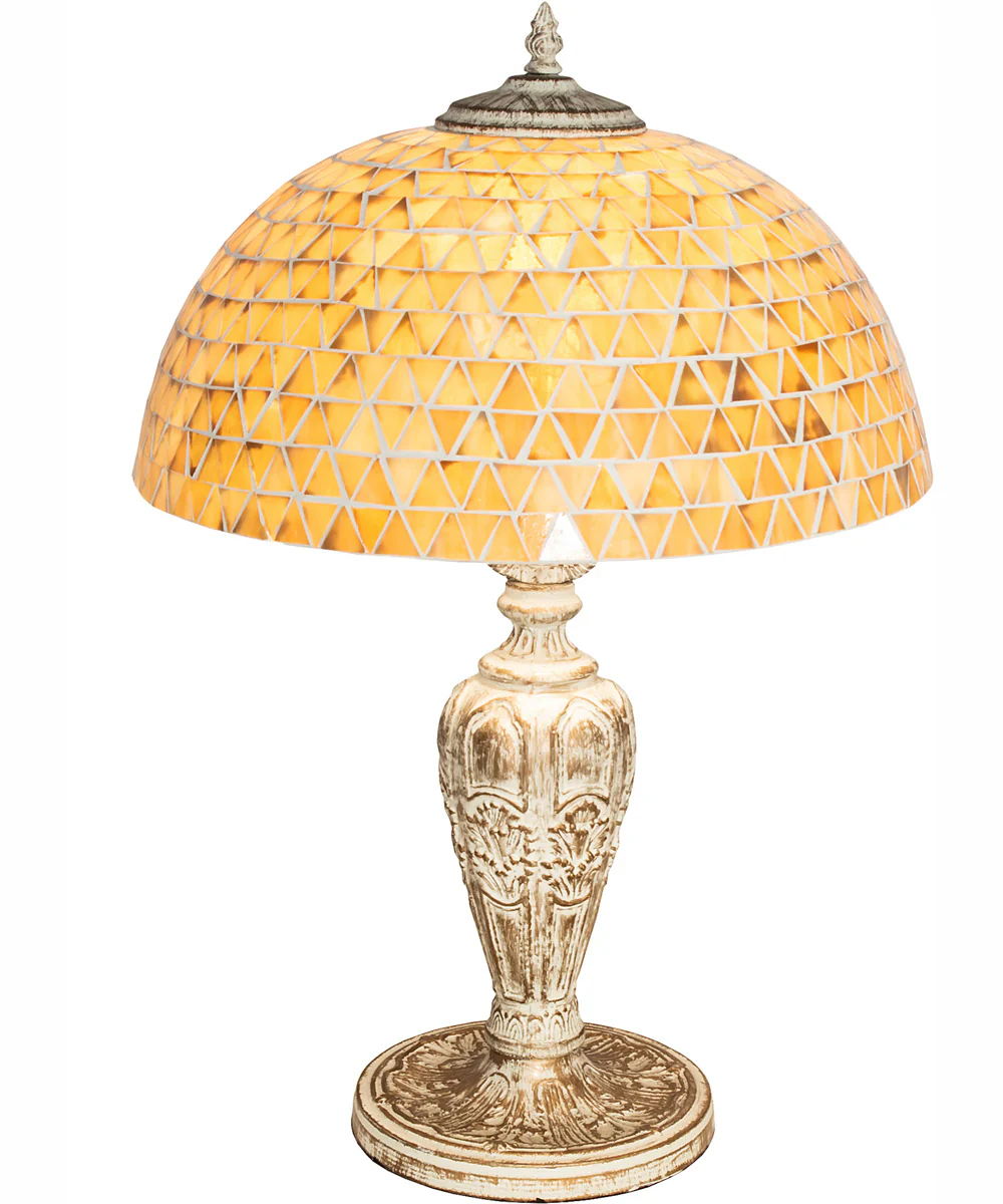 24" High Mosaic Dome Table Lamp
