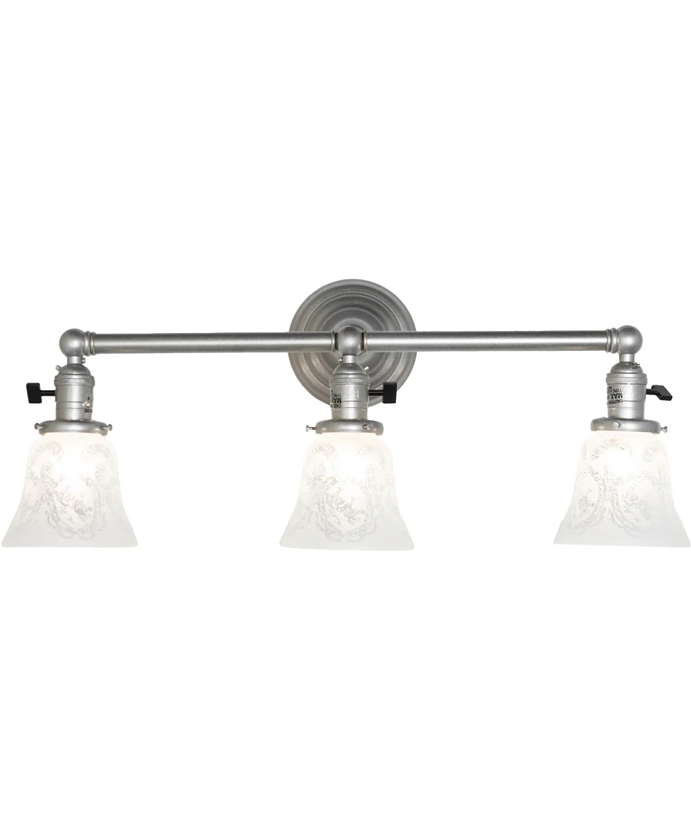 24" Wide Revival Wreath & Garland 3 Light Vanity Light - Image 4