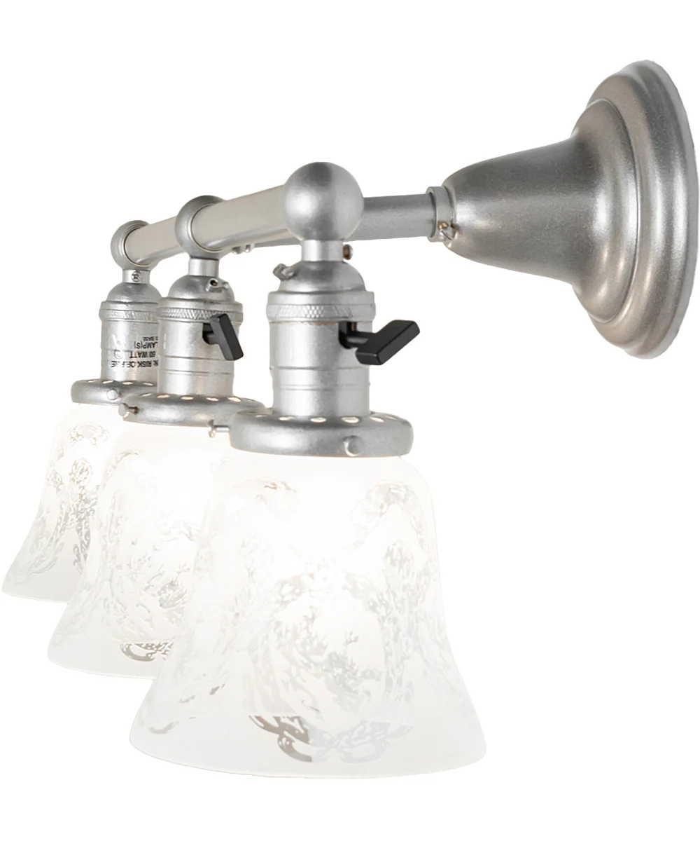 24" Wide Revival Wreath & Garland 3 Light Vanity Light - Image 6