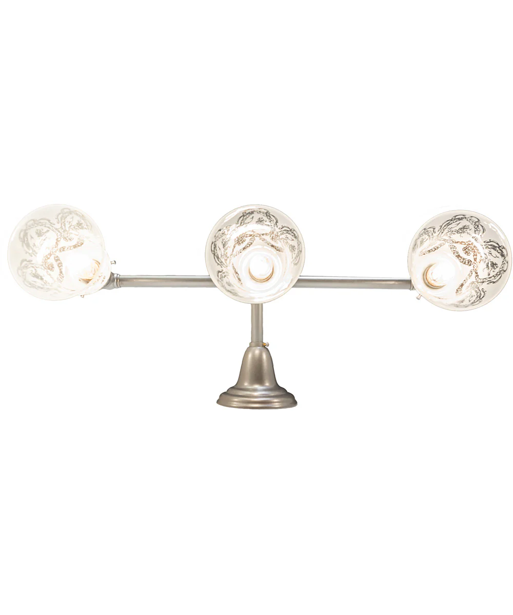 24" Wide Revival Wreath & Garland 3 Light Vanity Light - Image 7