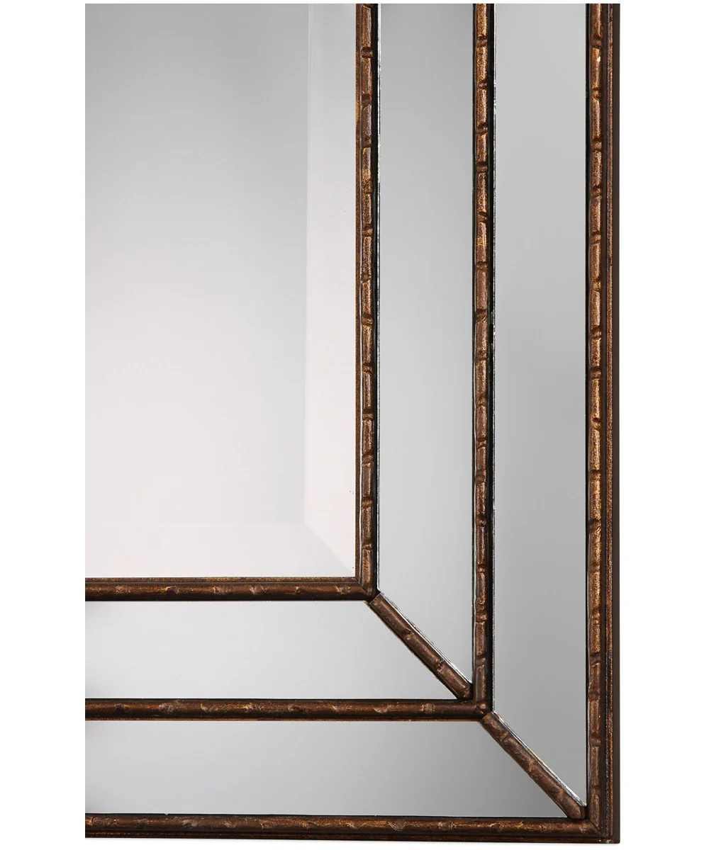 24x34" Wall Mirror Metallic Bronze with Groove Texture - Image 4